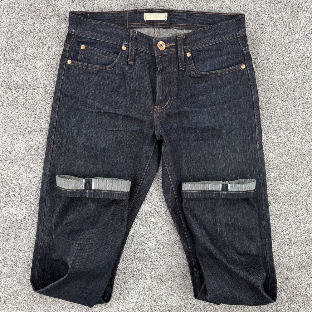 Unbranded‎ Selvedge Jeans Men's 29 UB101 Skinny 14.5 oz Button Fly Cotton